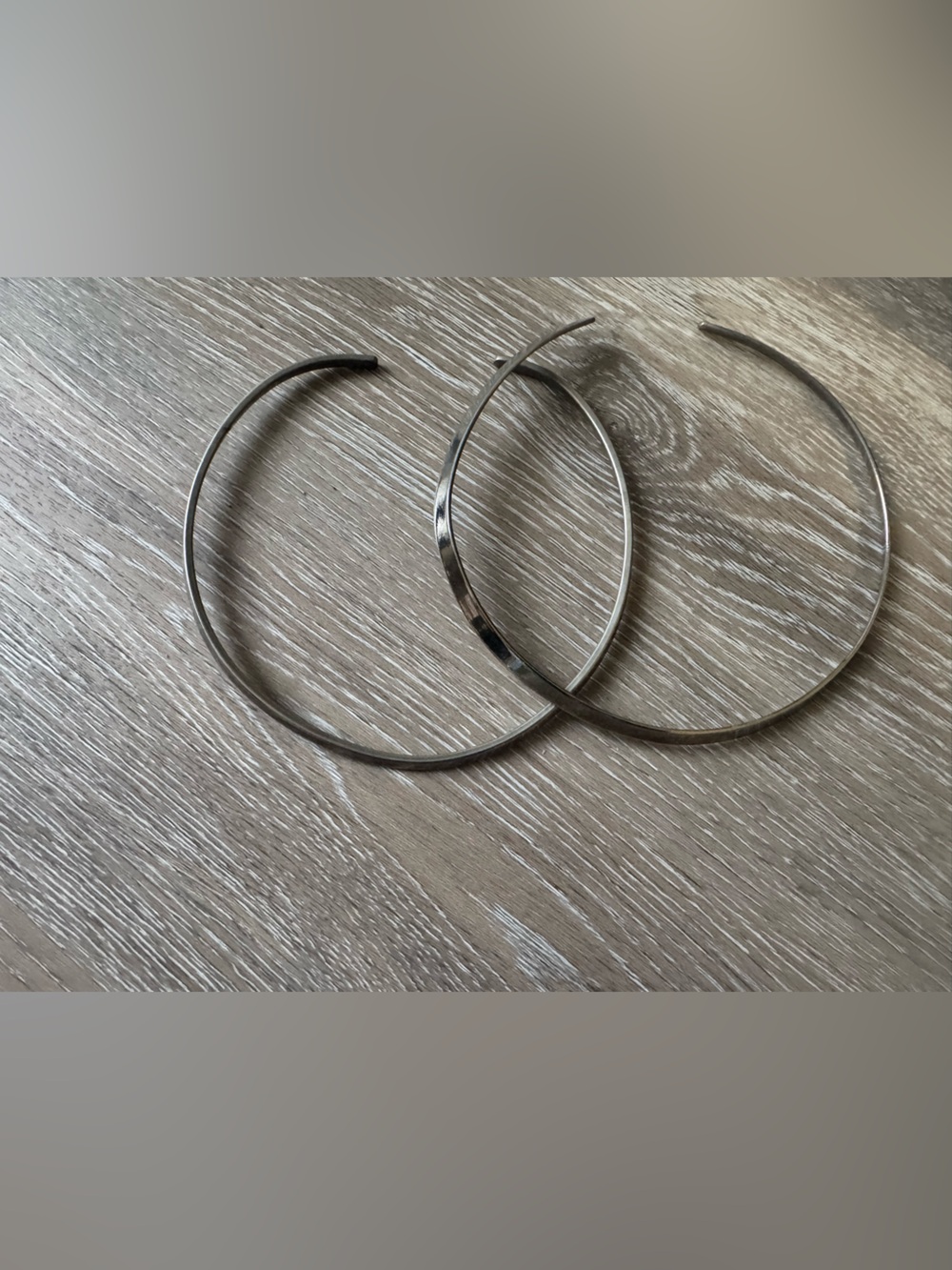 Silver plated choker collars flexible abstract